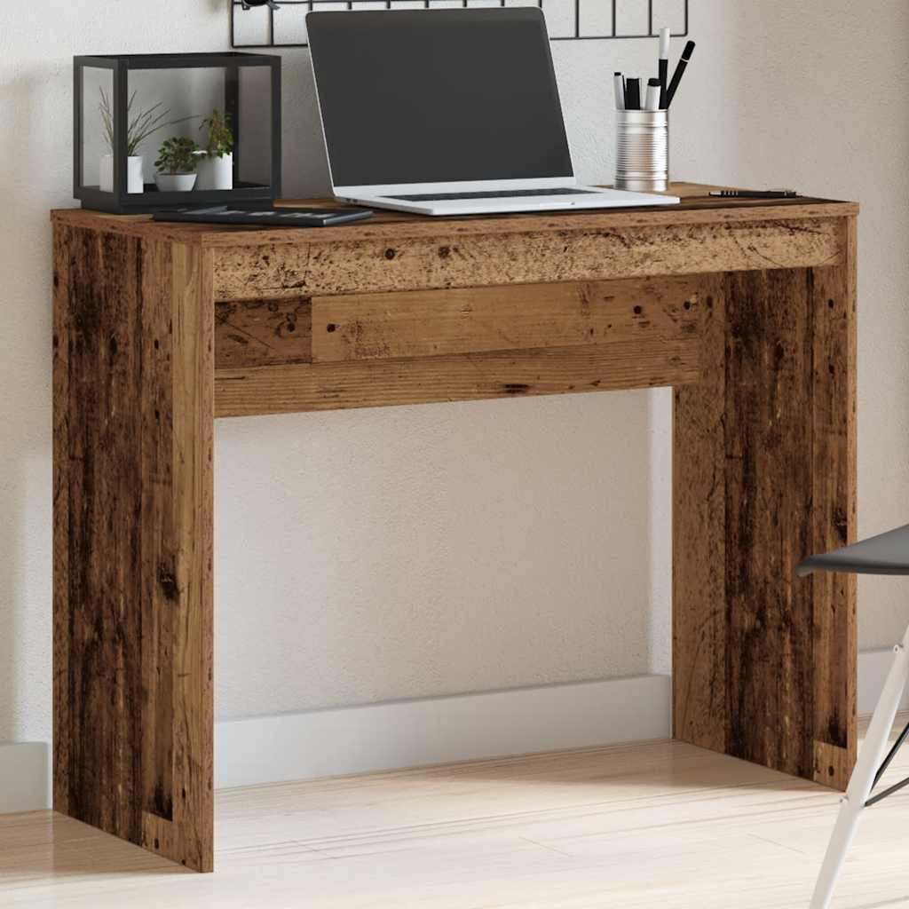 Skrivebord gammelt tre 90x40x72 cm konstruert tre vidaXL