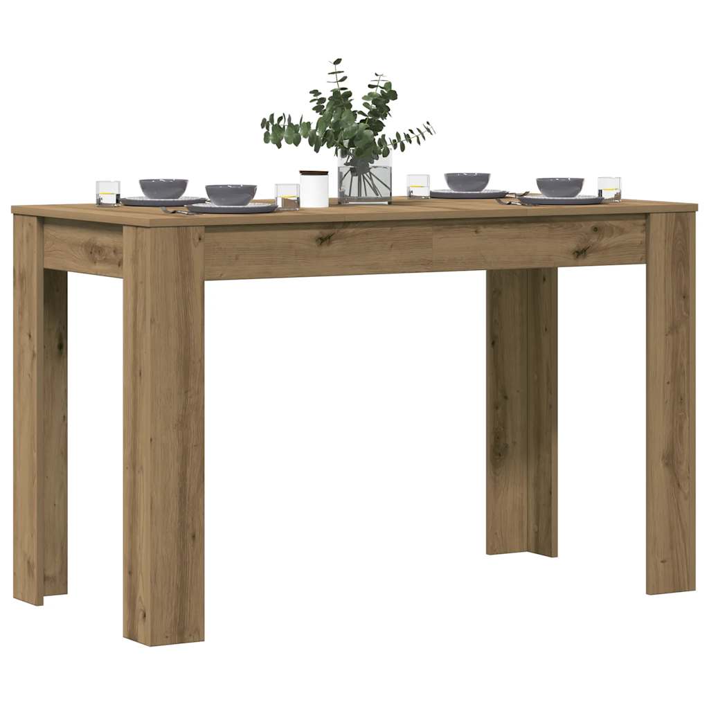 Spisebord artisan eik 120x60x76 cm konstruert tre
