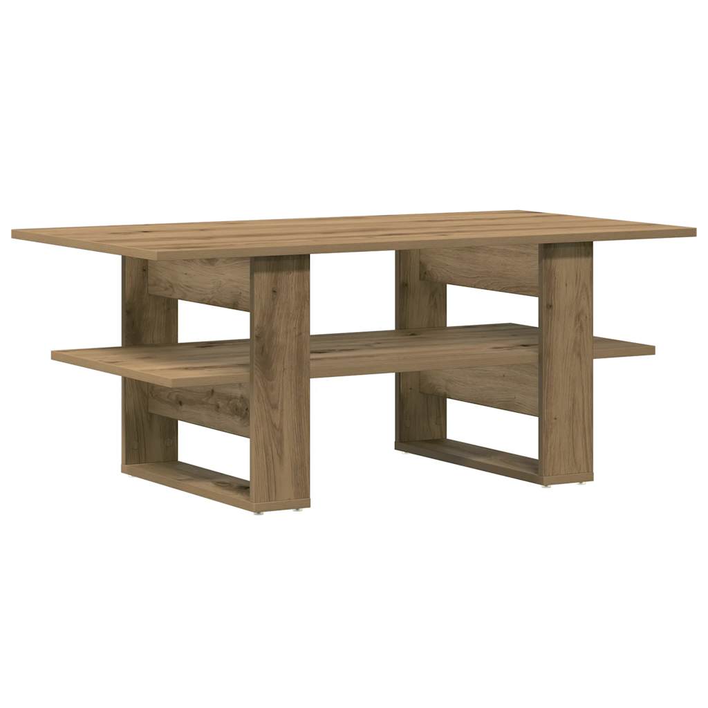 Salongbord artisan eik 102x55x42 cm konstruert tre