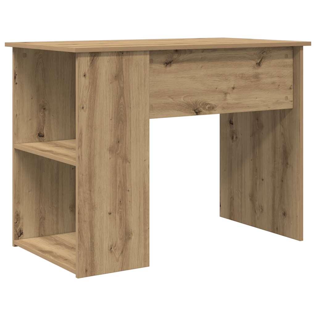 Skrivebord artisan eik 100x55x75 cm konstruert tre