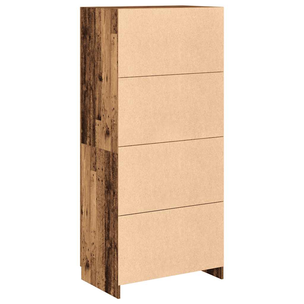 Garderobe gammelt tre 80x52x180 cm konstruert tre