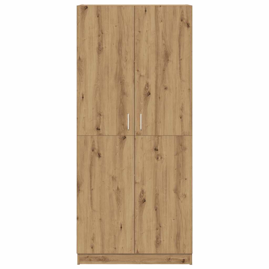 Garderobe artisan eik 80x52x180 cm konstruert tre