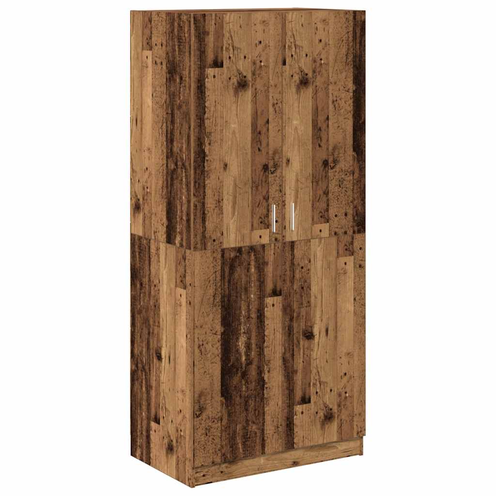Garderobe gammelt tre 90x52x200 cm konstruert tre