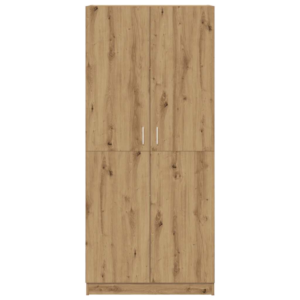 Garderobe artisan eik 90x52x200 cm konstruert tre