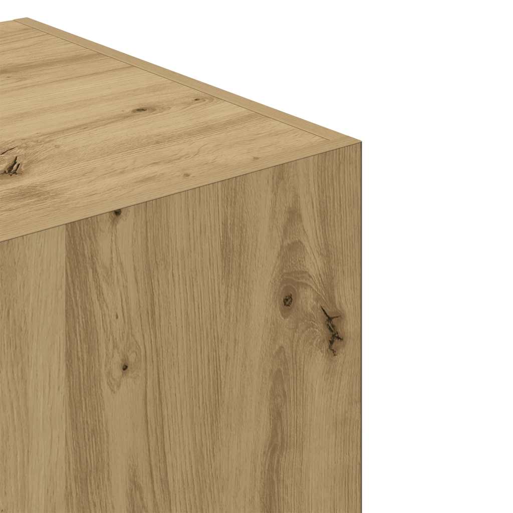 Garderobe artisan eik 90x52x200 cm konstruert tre