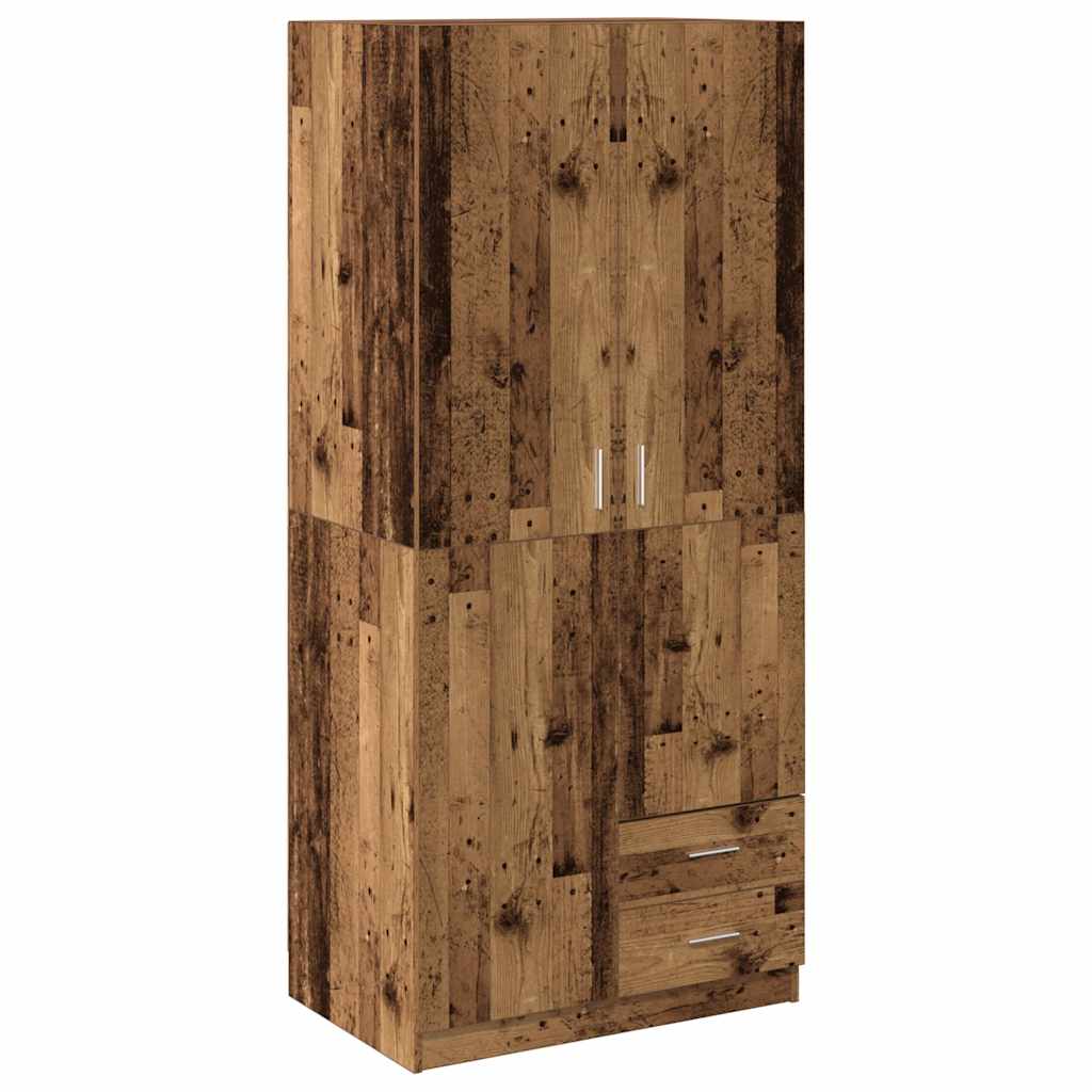 Garderobe gammelt tre 80x52x180 cm konstruert tre