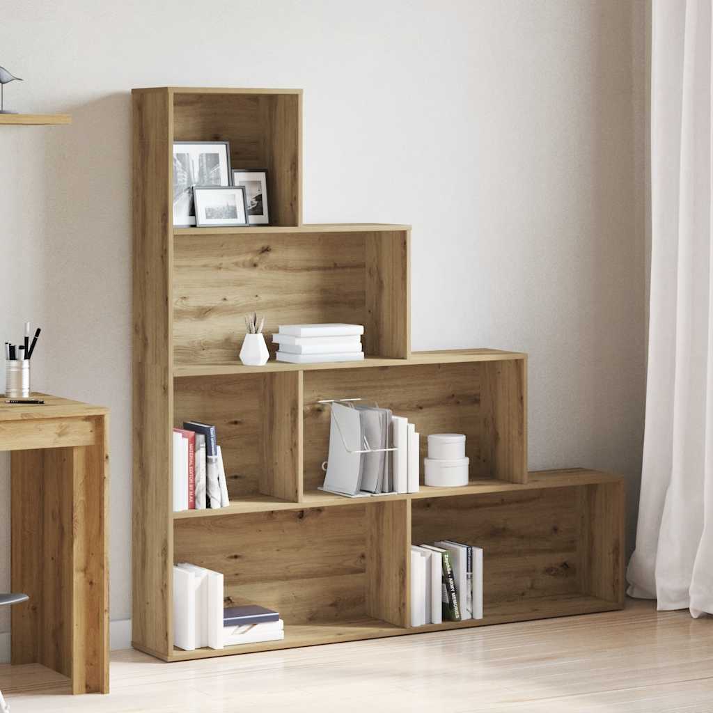 Bokhylle artisan eik 157x24x160 cm konstruert tre