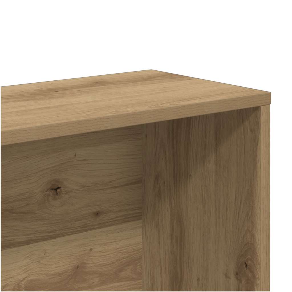 Bokhylle artisan eik 157x24x160 cm konstruert tre