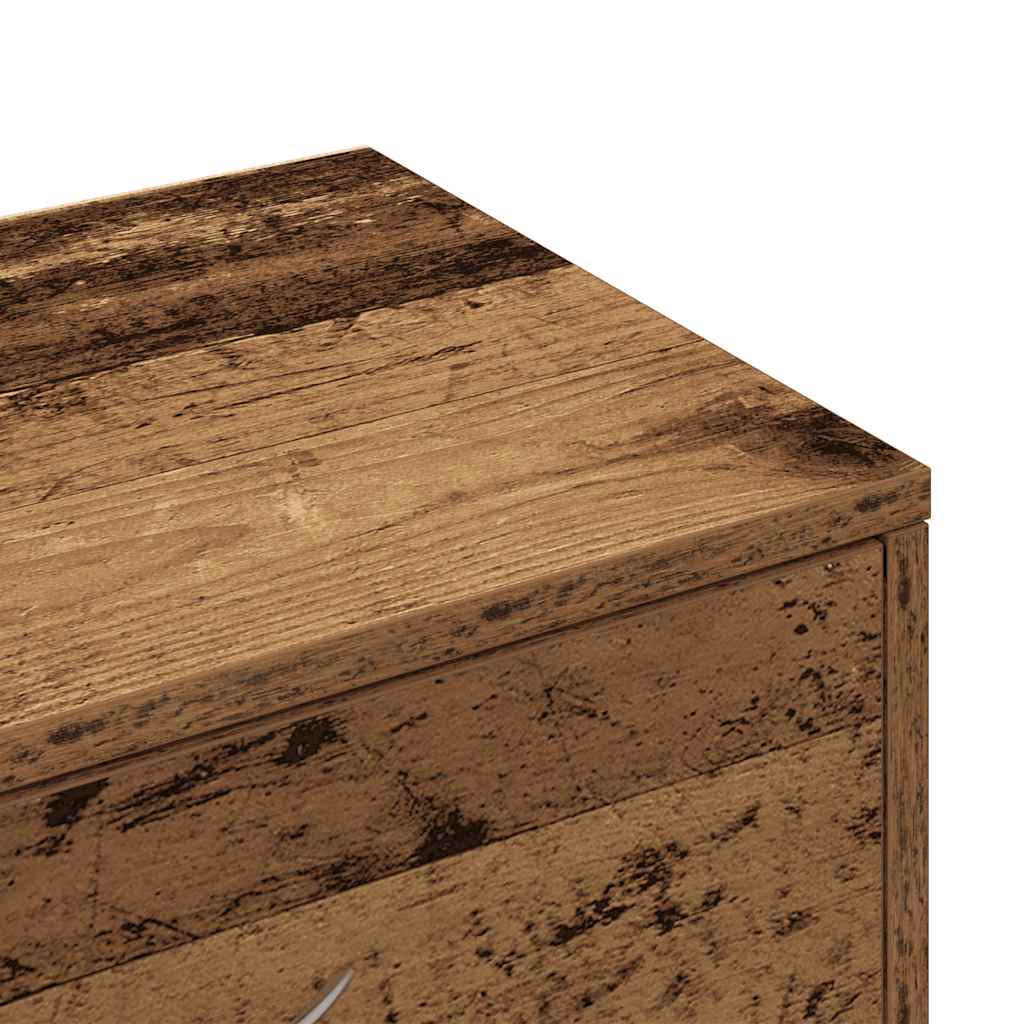 Skjenk med 6 skuffer gammelt tre 50x34x96 cm konstruert tre