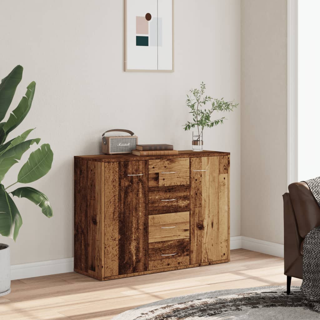 Skjenk gammelt tre 88x30x64 cm konstruert tre