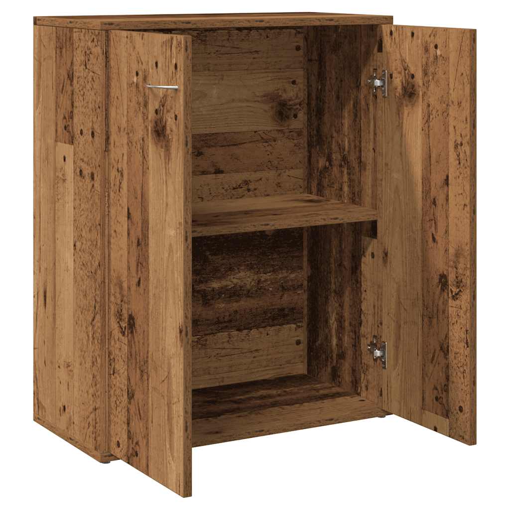 Skjenk gammelt tre 60x30x75 cm konstruert tre
