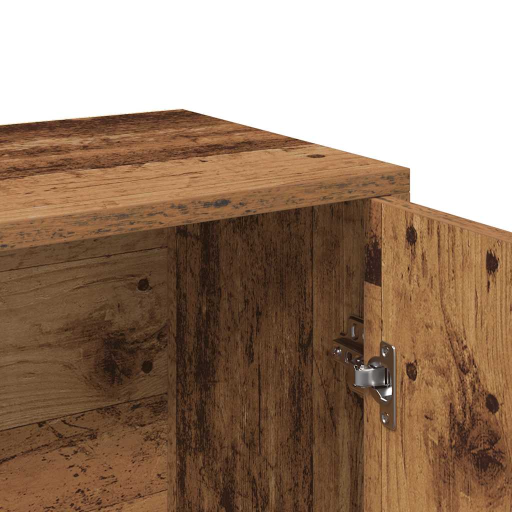 Skjenk gammelt tre 60x30x75 cm konstruert tre