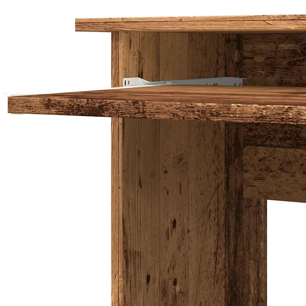 Hjørnepult gammelt tre 120x140x75 cm konstruert tre