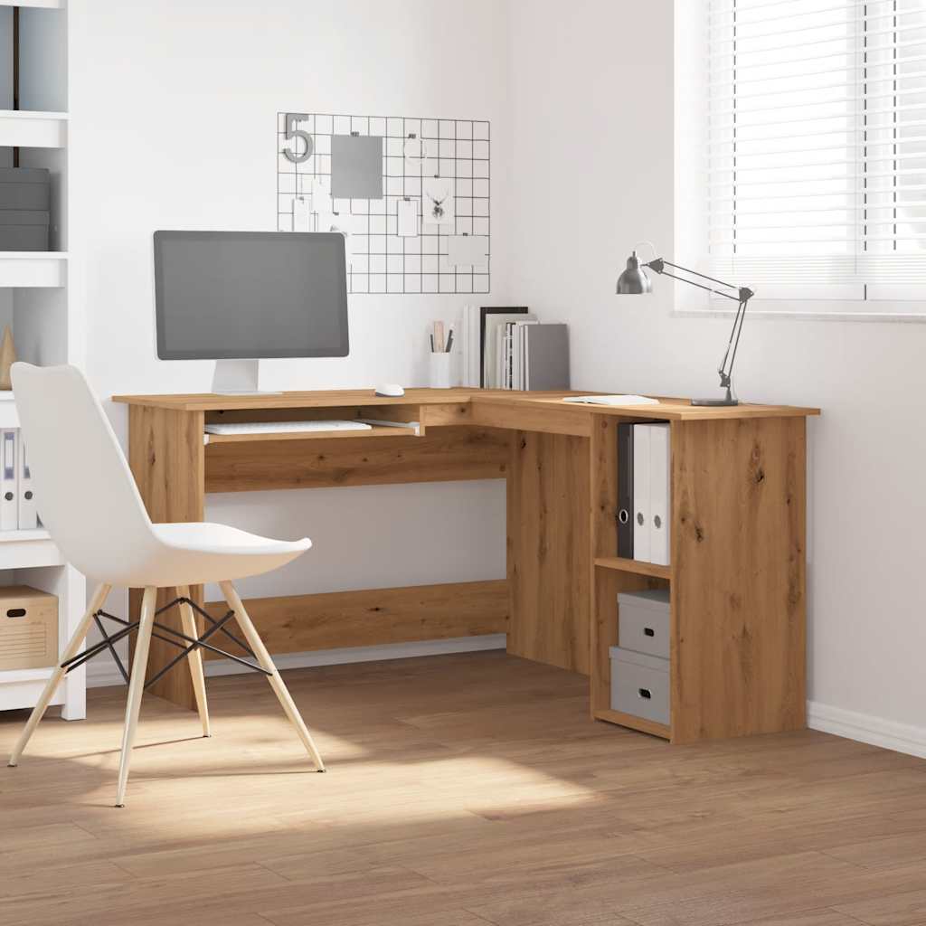 Hjørnepult artisan eik 120x140x75 cm konstruert tre