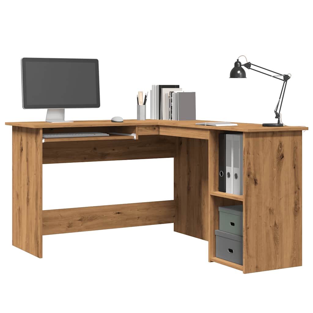 Hjørnepult artisan eik 120x140x75 cm konstruert tre