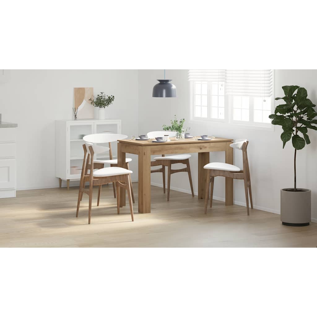 Spisebord artisan eik 120x60x76 cm konstruert tre