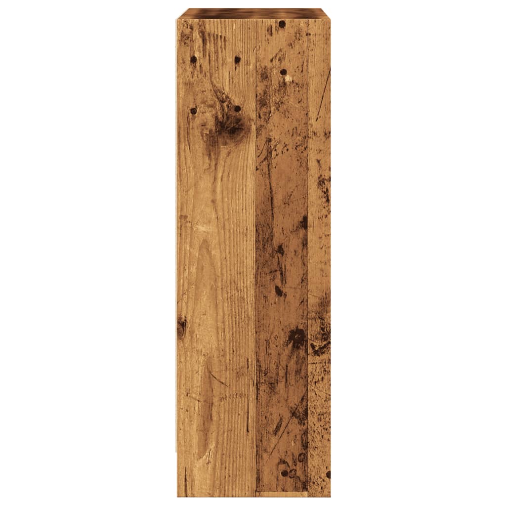 Bokhylle gammelt tre 60x24x76 cm konstruert tre