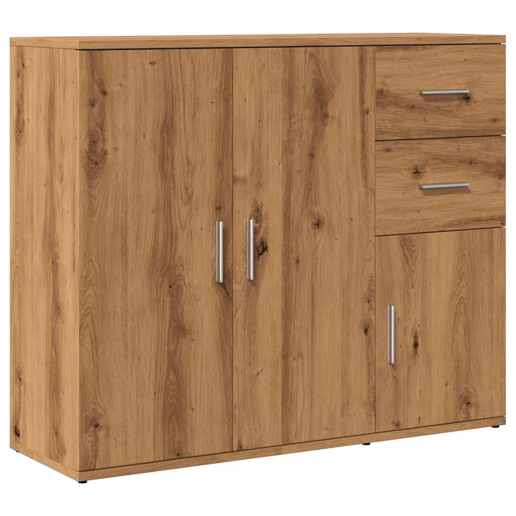 Skjenk håndverkseik 91x29,5x75 cm konstruert tre