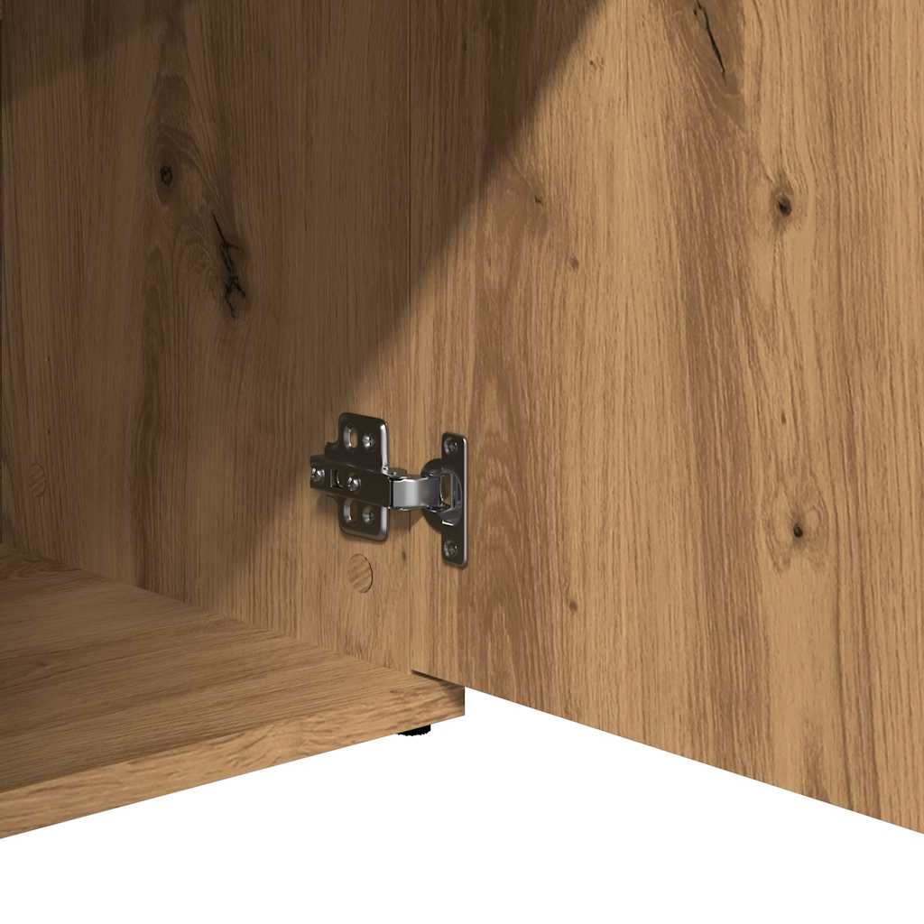 Skjenk håndverkseik 91x29,5x75 cm konstruert tre