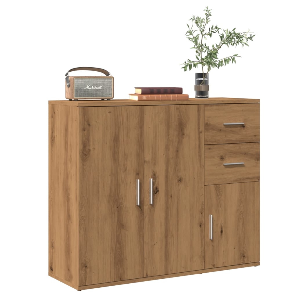 Skjenk håndverkseik 91x29,5x75 cm konstruert tre