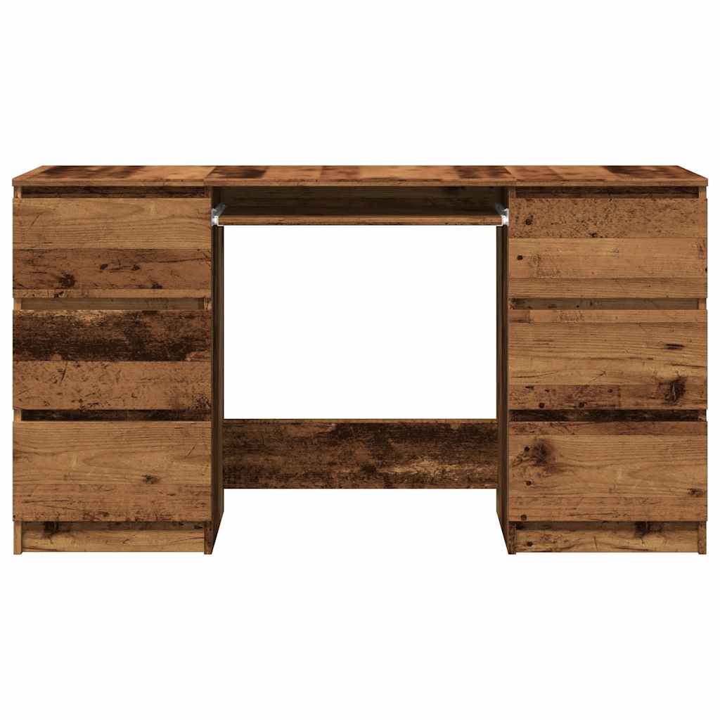 Skrivebord gammelt tre 140x50x77 cm konstruert tre