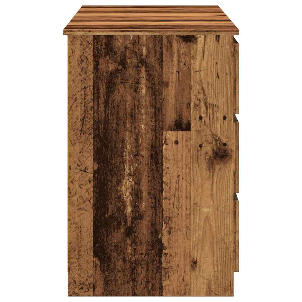 Skrivebord gammelt tre 140x50x77 cm konstruert tre