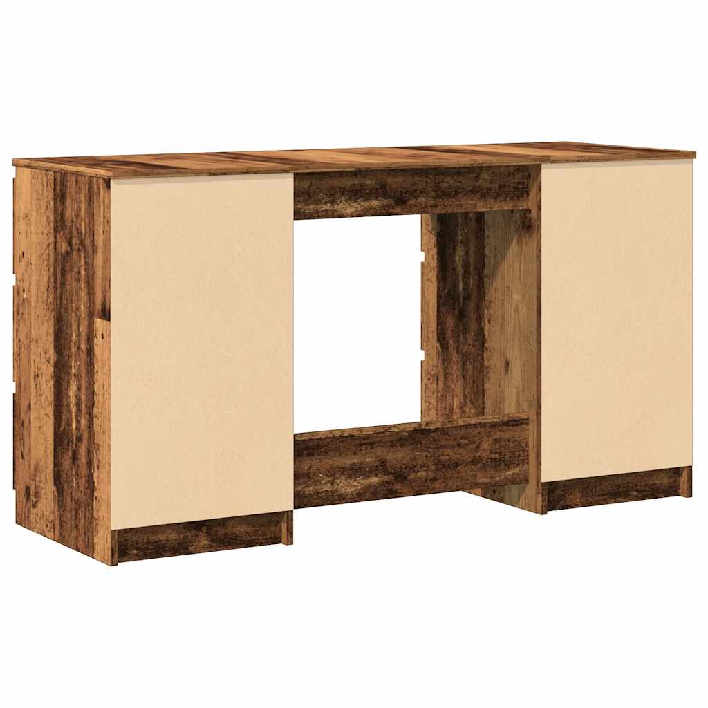 Skrivebord gammelt tre 140x50x77 cm konstruert tre