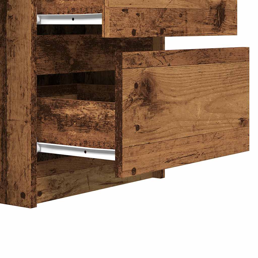 Skrivebord gammelt tre 140x50x77 cm konstruert tre