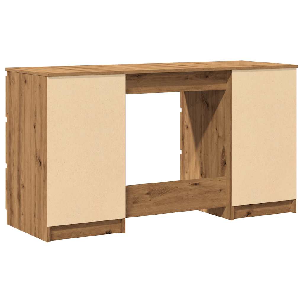 Skrivebord artisan eik 140x50x77 cm konstruert tre