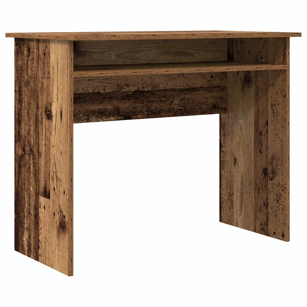 Skrivebord gammelt tre 90x50x74 cm konstruert tre