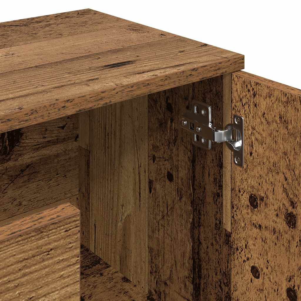 Skjenk gammelt tre 90x29,5x65 cm konstruert tre