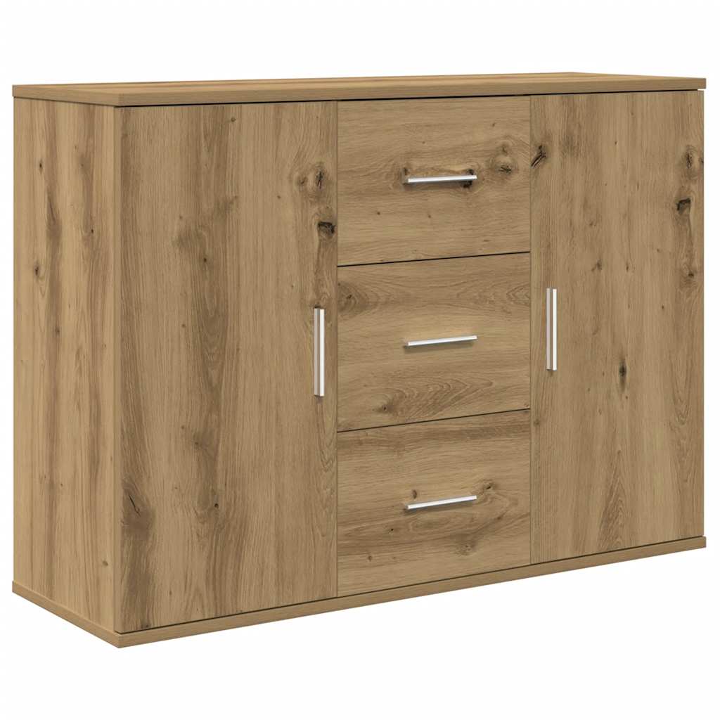 Skjenk artisan eik 90x29,5x65 cm konstruert tre