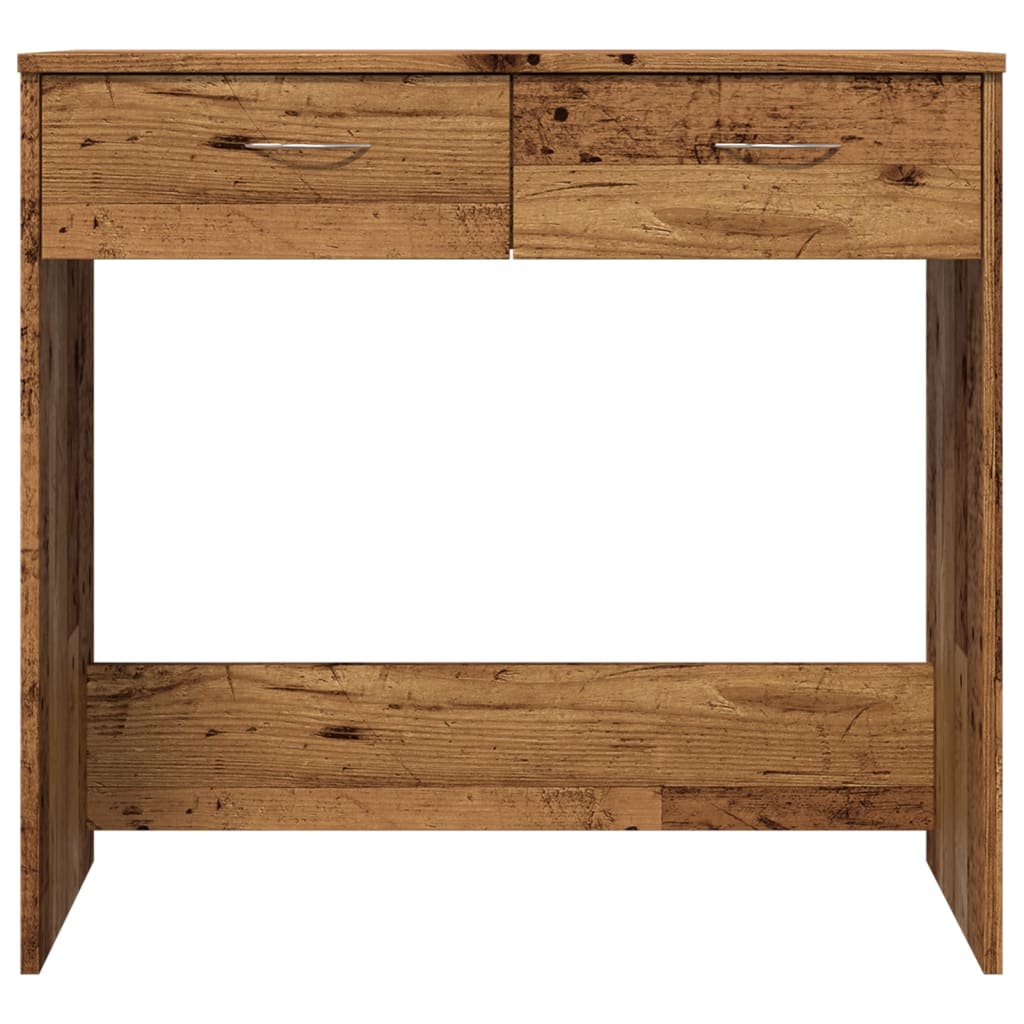 Skrivebord gammelt tre 80x40x75 cm konstruert tre
