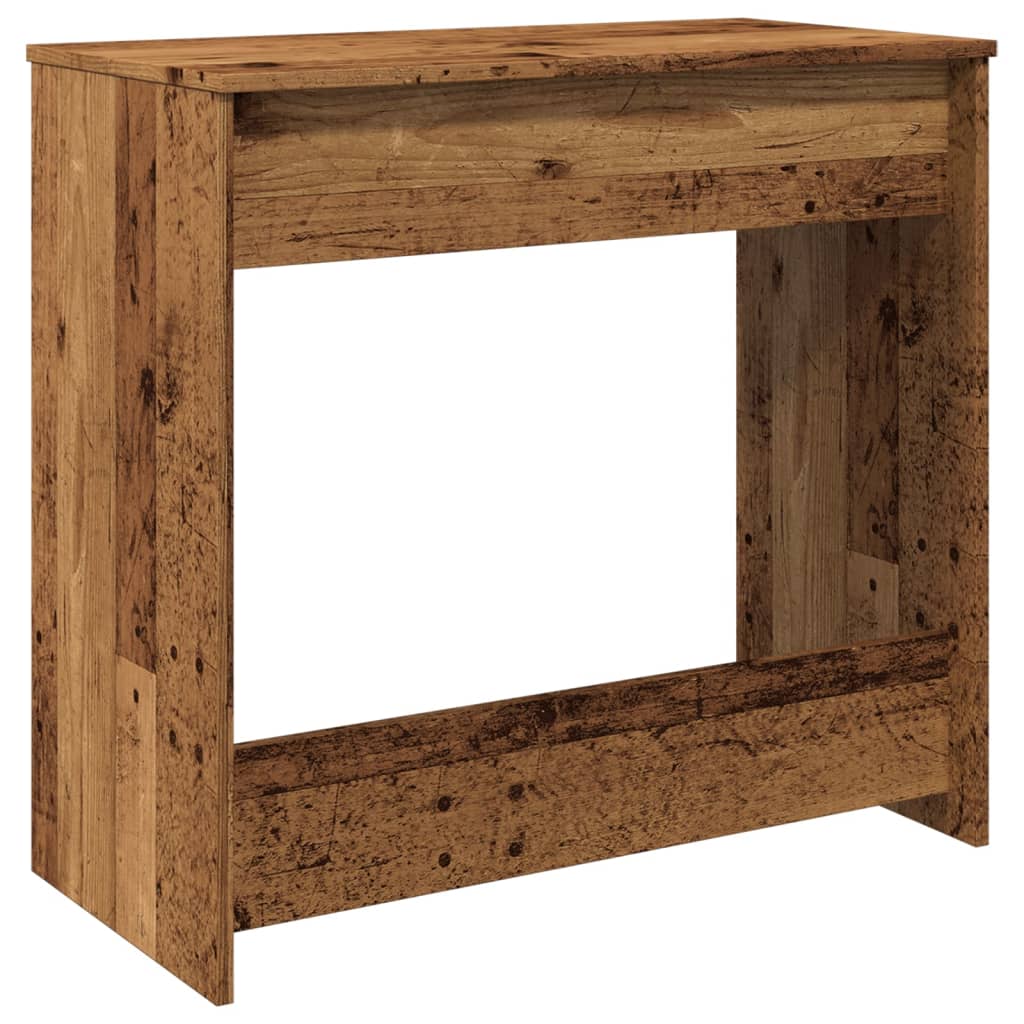 Skrivebord gammelt tre 80x40x75 cm konstruert tre