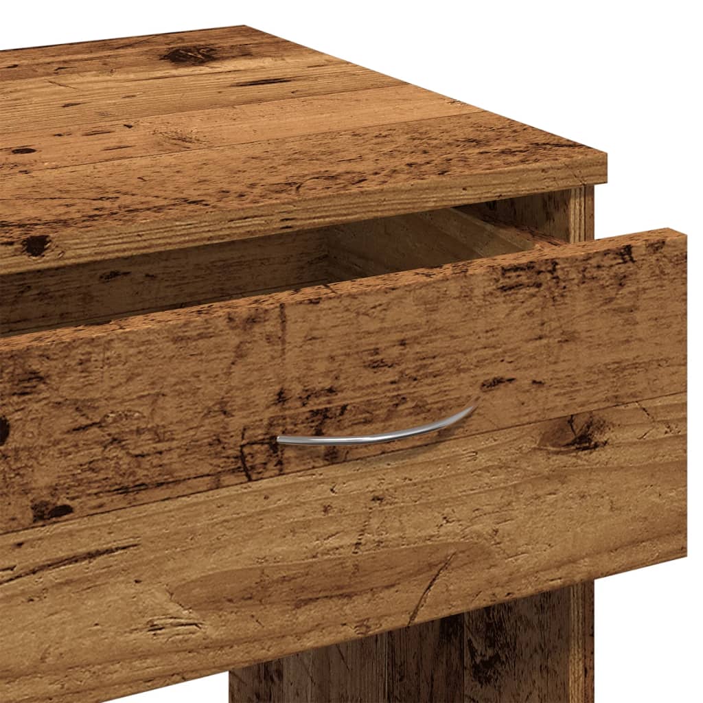 Skrivebord gammelt tre 80x40x75 cm konstruert tre