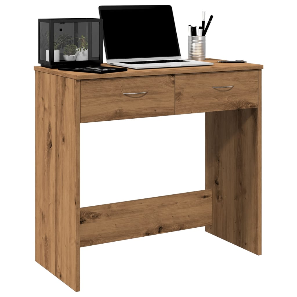 Skrivebord sonoma eik 80x40x75 cm konstruert tre