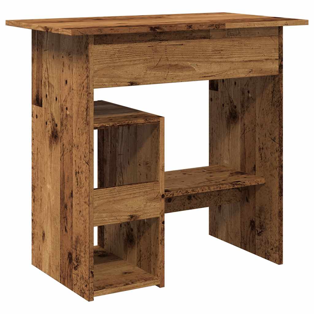 Skrivebord gammelt tre 80x45x74 cm konstruert tre