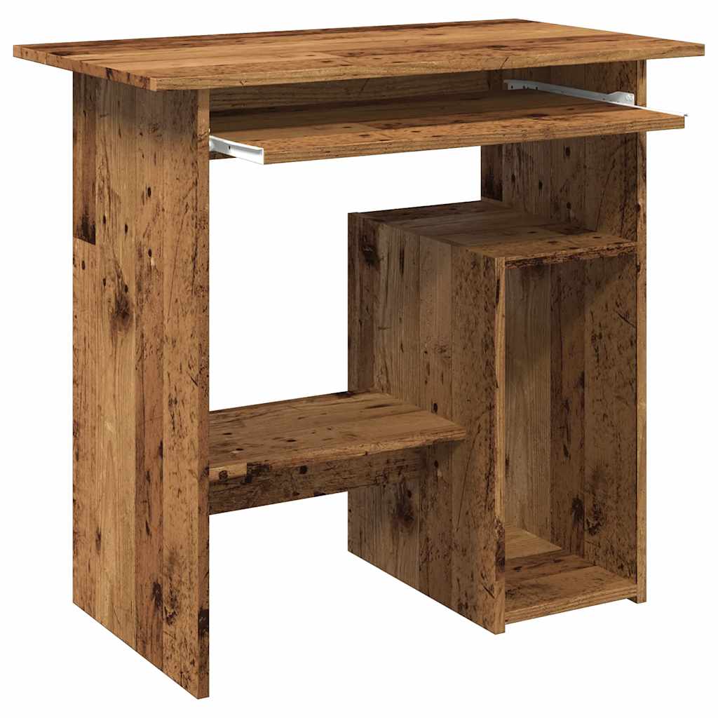 Skrivebord gammelt tre 80x45x74 cm konstruert tre