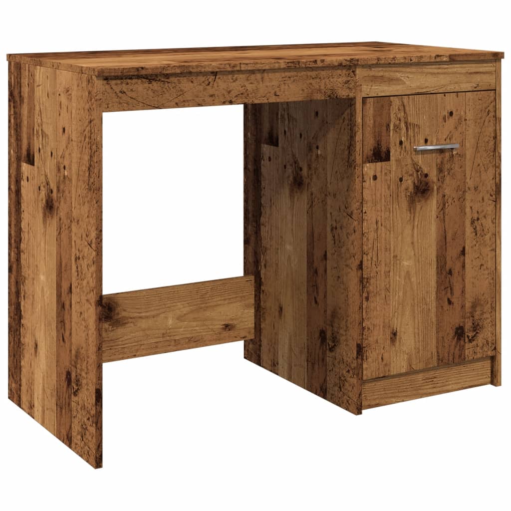 Skrivebord gammelt tre 100x50x76 cm konstruert tre