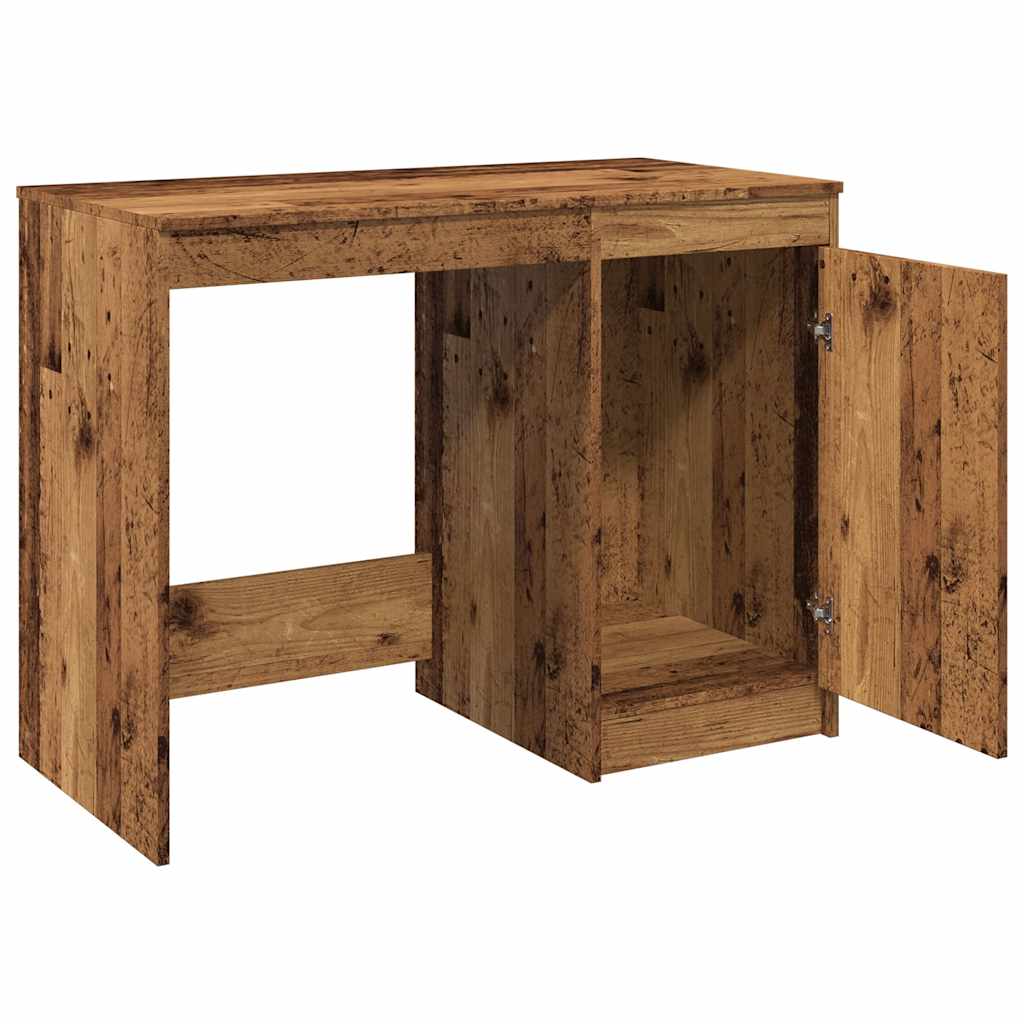 Skrivebord gammelt tre 100x50x76 cm konstruert tre