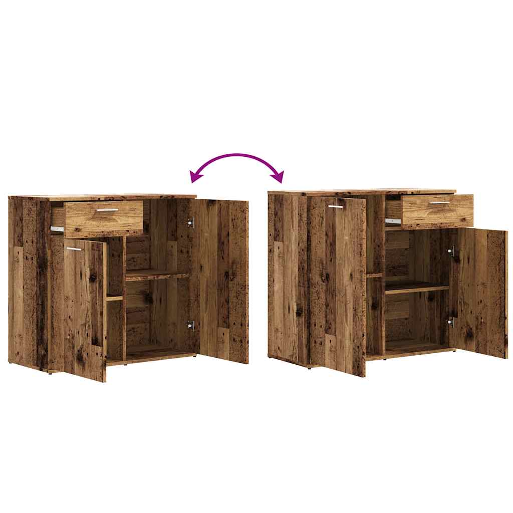 Skjenk gammelt tre 80x36x75 cm konstruert tre