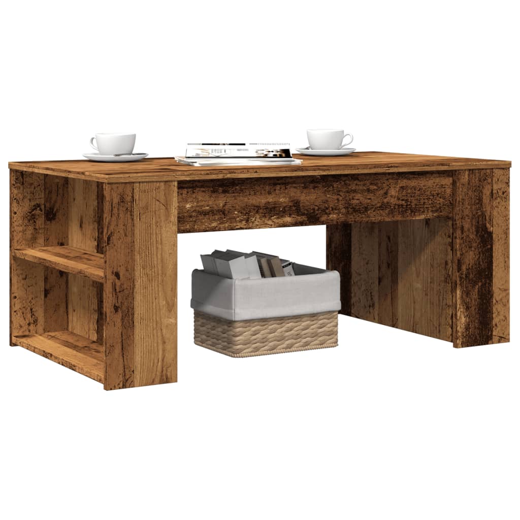Salongbord gammelt tre 102x55x42 cm konstruert tre