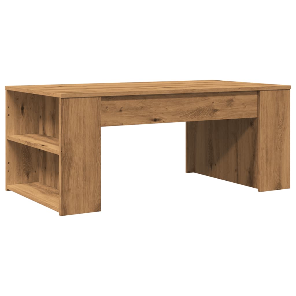 Salongbord artisan eik 102x55x42 cm konstruert tre