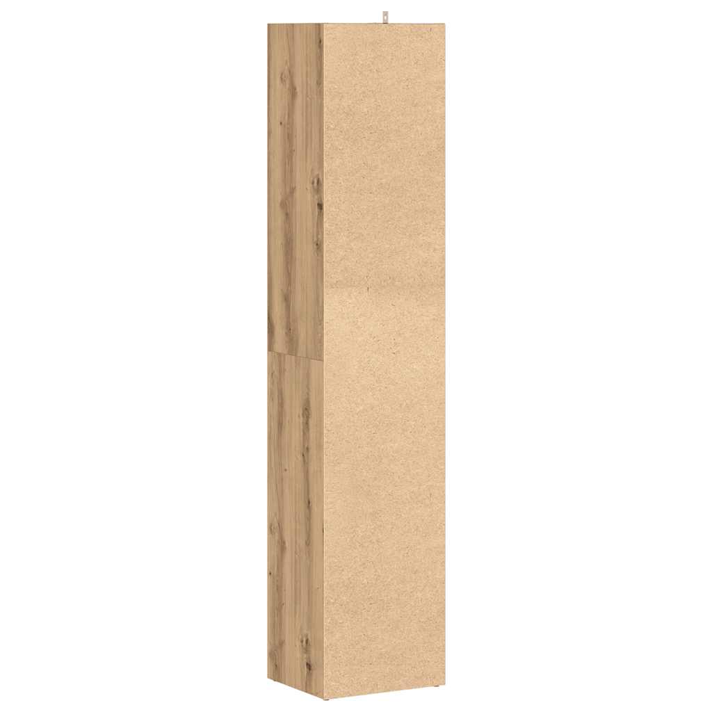 Bokhylle artisan eik 36x30x171 cm konstruert tre