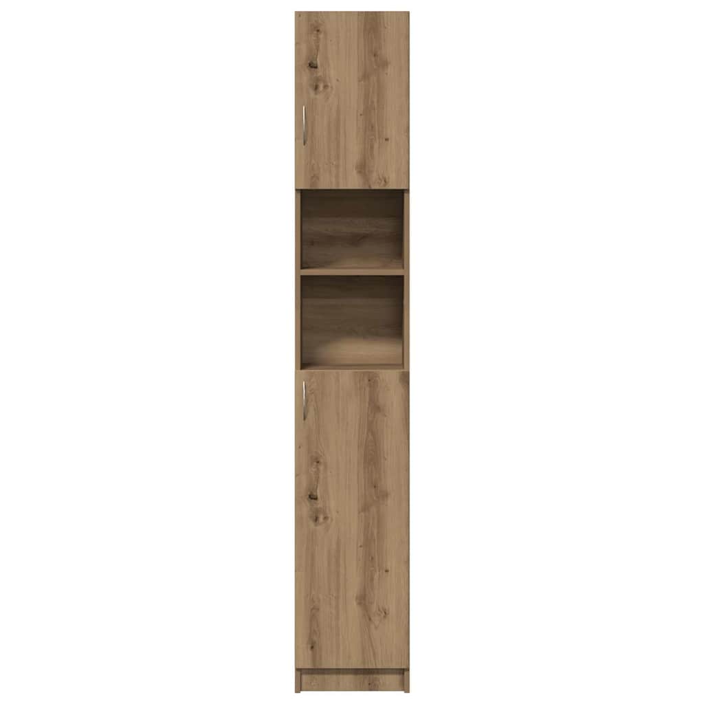 Baderomsskap håndverkseik 32x25,5x190 cm konstruert tre