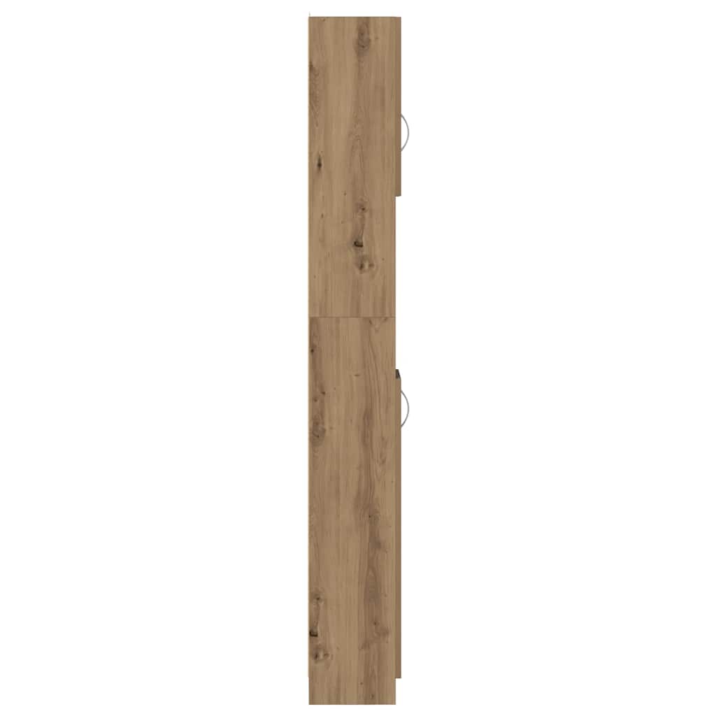 Baderomsskap håndverkseik 32x25,5x190 cm konstruert tre