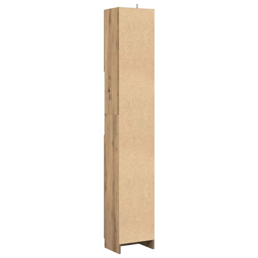 Baderomsskap håndverkseik 32x25,5x190 cm konstruert tre