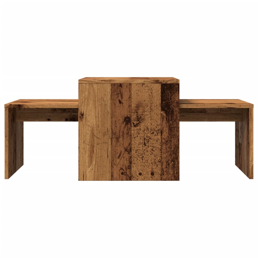 Salongbord gammelt tre 100x48x40 cm konstruert tre