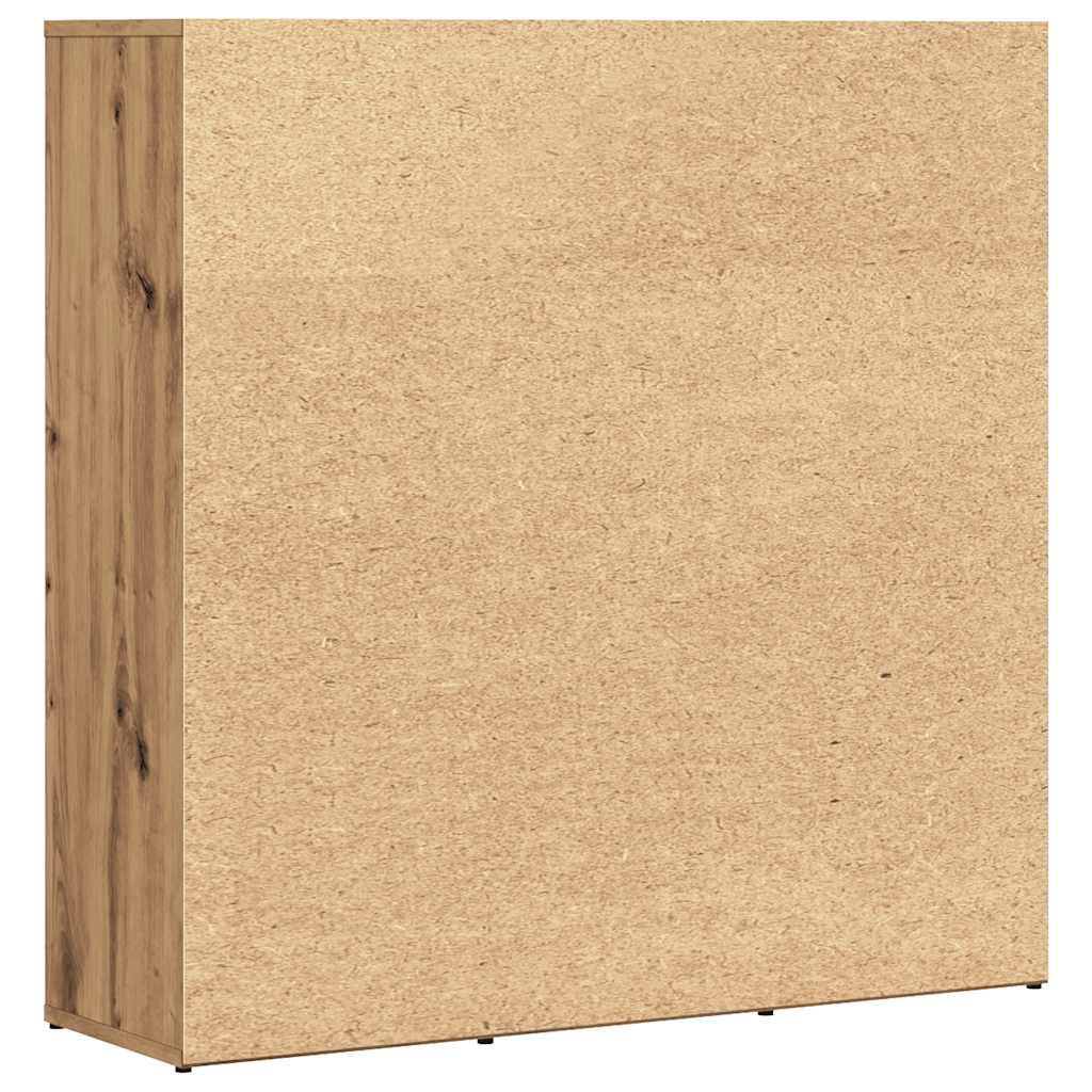 Bokhylle artisan eik 90x28x90 cm konstruert tre