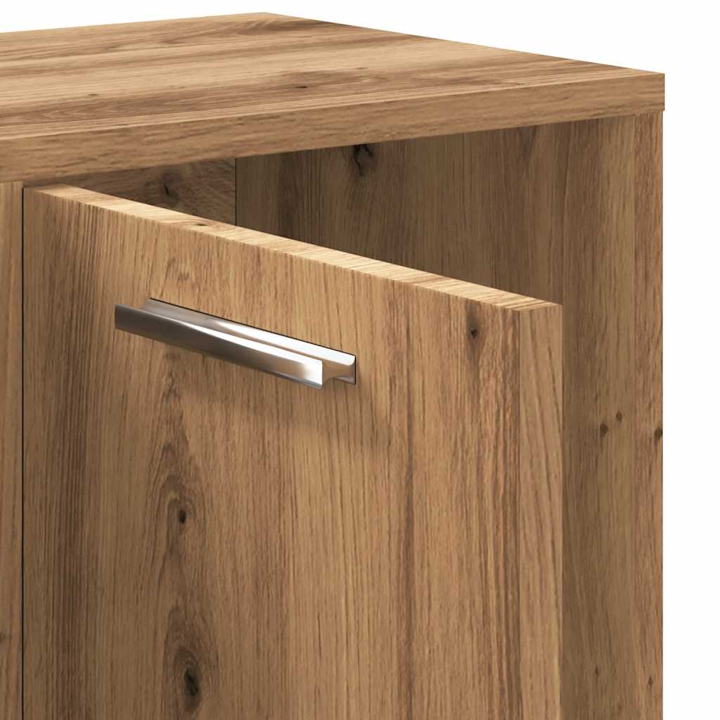 Bokhylle artisan eik 90x28x90 cm konstruert tre